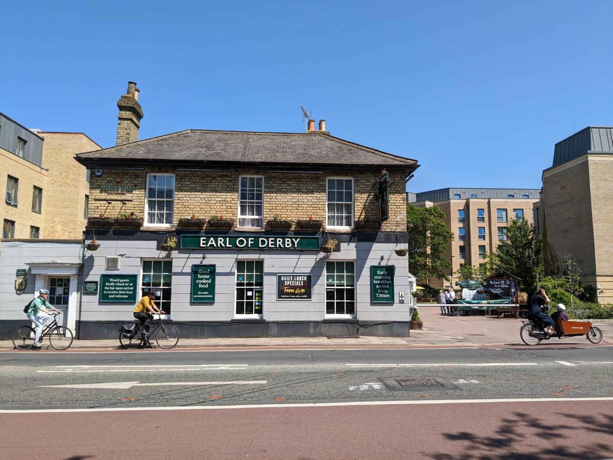 The Earl Of Derby Otel Cambridge Dış mekan fotoğraf